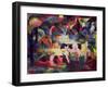 Landscape with Cows and a Camel-Auguste Macke-Framed Giclee Print