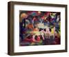 Landscape with Cows and a Camel-Auguste Macke-Framed Giclee Print