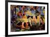 Landscape with Cows and Camels-Auguste Macke-Framed Premium Giclee Print