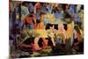 Landscape with Cows and Camels-Auguste Macke-Mounted Premium Giclee Print