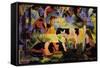 Landscape with Cows and Camels-Auguste Macke-Framed Stretched Canvas