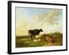 Landscape with Cows and Sheep, 1850-Thomas Sidney Cooper-Framed Giclee Print