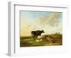 Landscape with Cows and Sheep, 1850-Thomas Sidney Cooper-Framed Giclee Print