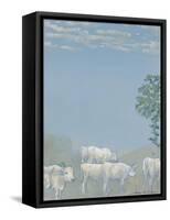 Landscape with Cows-Arthur Bowen Davies-Framed Stretched Canvas