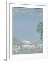 Landscape with Cows-Arthur Bowen Davies-Framed Giclee Print