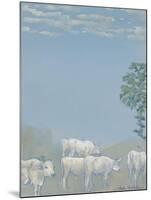 Landscape with Cows-Arthur Bowen Davies-Mounted Giclee Print