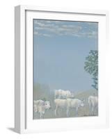 Landscape with Cows-Arthur Bowen Davies-Framed Giclee Print