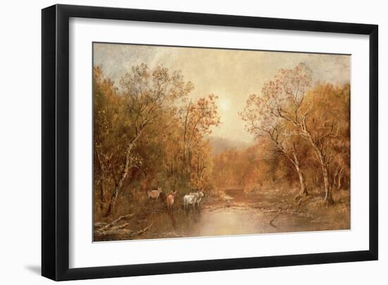 Landscape with Cows-Ralph Albert Blakelock-Framed Giclee Print