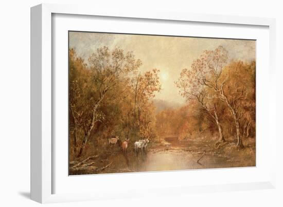 Landscape with Cows-Ralph Albert Blakelock-Framed Giclee Print