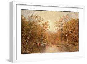 Landscape with Cows-Ralph Albert Blakelock-Framed Giclee Print