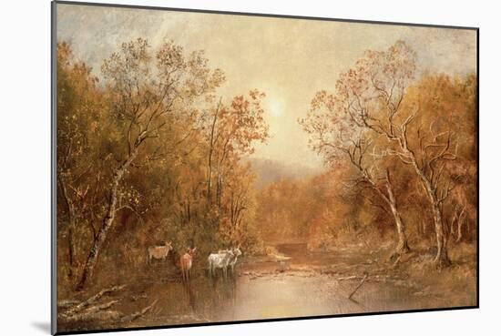 Landscape with Cows-Ralph Albert Blakelock-Mounted Giclee Print