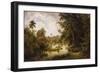 Landscape with CowsPaisaje Con Vacas, 1882-Esteban Chartrand-Framed Giclee Print