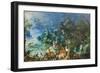 Landscape with Creation of the Animals, (Painting)-Jan the Elder Brueghel-Framed Giclee Print