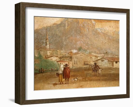 Landscape with Cupid, 1757-Giambattista Tiepolo-Framed Giclee Print