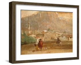 Landscape with Cupid, 1757-Giambattista Tiepolo-Framed Giclee Print