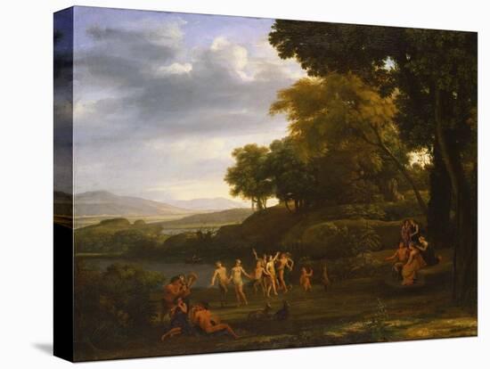 Landscape with Dancing Satyrs and Nymphs, 1646-Claude Lorraine-Stretched Canvas
