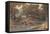 Landscape with Deer, North Carolina, c.1820-Joshua Shaw-Framed Stretched Canvas