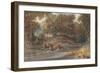 Landscape with Deer, North Carolina, c.1820-Joshua Shaw-Framed Giclee Print