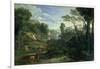 Landscape with Diogenes, 1648-Nicolas Poussin-Framed Giclee Print