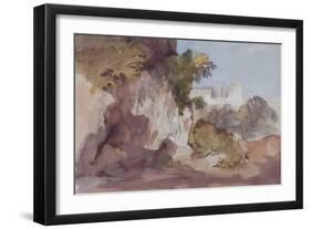 Landscape with Distant Buildings-Hercules Brabazon Brabazon-Framed Giclee Print