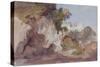 Landscape with Distant Buildings-Hercules Brabazon Brabazon-Stretched Canvas