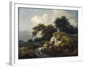 Landscape with Dune and Small Waterfall-Jacob Isaacksz Van Ruisdael-Framed Giclee Print