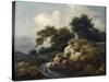 Landscape with Dune and Small Waterfall-Jacob Isaacksz Van Ruisdael-Stretched Canvas
