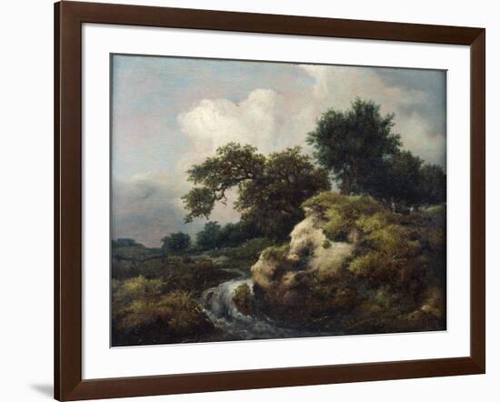 Landscape with Dune and Small Waterfall-Jacob Isaacksz Van Ruisdael-Framed Giclee Print