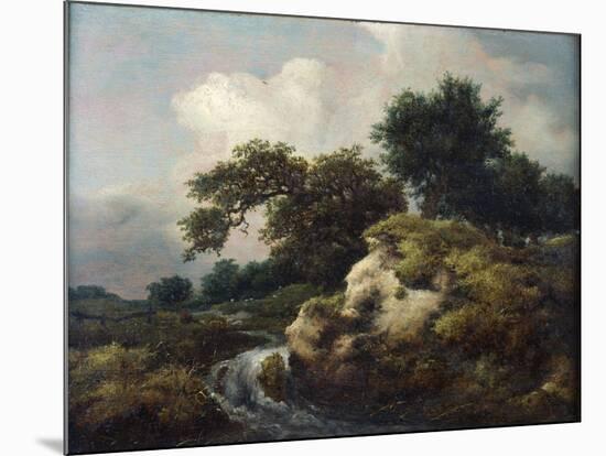 Landscape with Dune and Small Waterfall-Jacob Isaacksz Van Ruisdael-Mounted Giclee Print