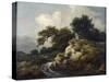 Landscape with Dune and Small Waterfall-Jacob Isaacksz Van Ruisdael-Stretched Canvas