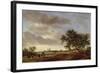 Landscape with Egmond Abbey in the Distance, 1657-Salomon van Ruisdael or Ruysdael-Framed Giclee Print