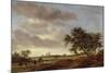 Landscape with Egmond Abbey in the Distance, 1657-Salomon van Ruisdael or Ruysdael-Mounted Giclee Print