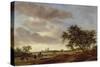 Landscape with Egmond Abbey in the Distance, 1657-Salomon van Ruisdael or Ruysdael-Stretched Canvas