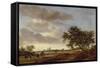 Landscape with Egmond Abbey in the Distance, 1657-Salomon van Ruisdael or Ruysdael-Framed Stretched Canvas