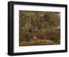 Landscape with Family Group, Possibly the Rest on the Flight into Egypt, C.1827-John Linnell-Framed Giclee Print