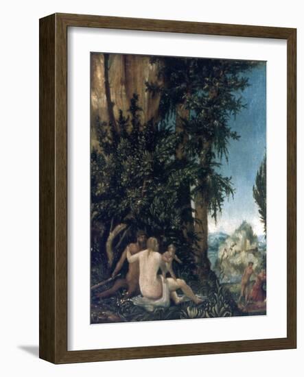 Landscape with Family of Satyrs, 1507-Albrecht Altdorfer-Framed Giclee Print