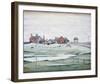 Landscape with Farm Buildings, 1954-Laurence Stephen Lowry-Framed Giclee Print