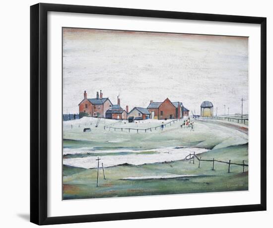 Landscape with Farm Buildings, 1954-Laurence Stephen Lowry-Framed Giclee Print