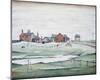 Landscape with Farm Buildings, 1954-Laurence Stephen Lowry-Mounted Giclee Print