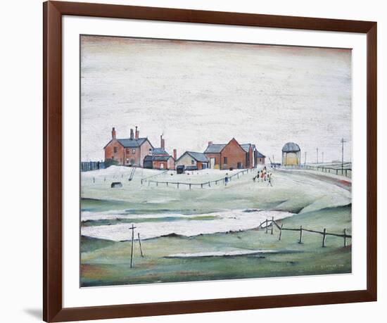 Landscape with Farm Buildings, 1954-Laurence Stephen Lowry-Framed Giclee Print