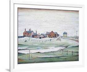 Landscape with Farm Buildings, 1954-Laurence Stephen Lowry-Framed Giclee Print