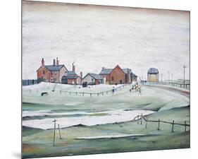 Landscape with Farm Buildings, 1954-Laurence Stephen Lowry-Mounted Giclee Print