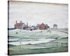 Landscape with Farm Buildings, 1954-Laurence Stephen Lowry-Stretched Canvas