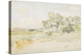 Landscape with Farm Buildings, C.1884-James Abbott McNeill Whistler-Stretched Canvas