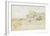 Landscape with Farm Buildings, C.1884-James Abbott McNeill Whistler-Framed Giclee Print