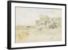 Landscape with Farm Buildings, C.1884-James Abbott McNeill Whistler-Framed Giclee Print