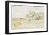 Landscape with Farm Buildings, C.1884-James Abbott McNeill Whistler-Framed Premium Giclee Print