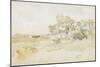 Landscape with Farm Buildings, C.1884-James Abbott McNeill Whistler-Mounted Premium Giclee Print