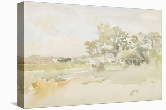 Landscape with Farm Buildings, C.1884-James Abbott McNeill Whistler-Stretched Canvas