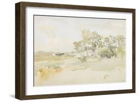 Landscape with Farm Buildings, C.1884-James Abbott McNeill Whistler-Framed Giclee Print